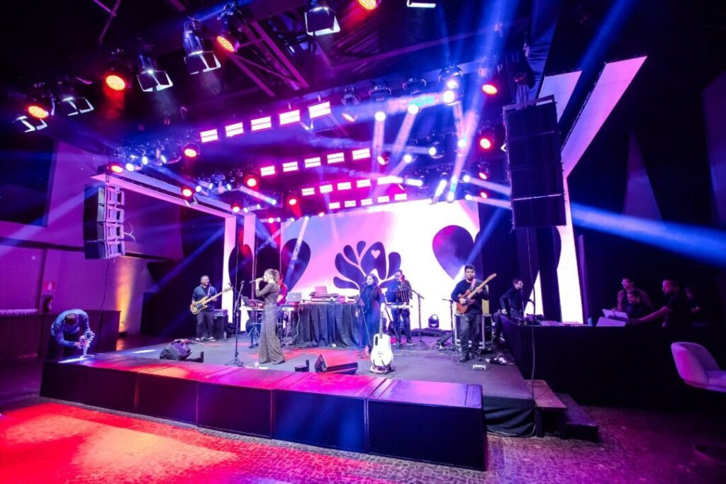 Painel de LED palco